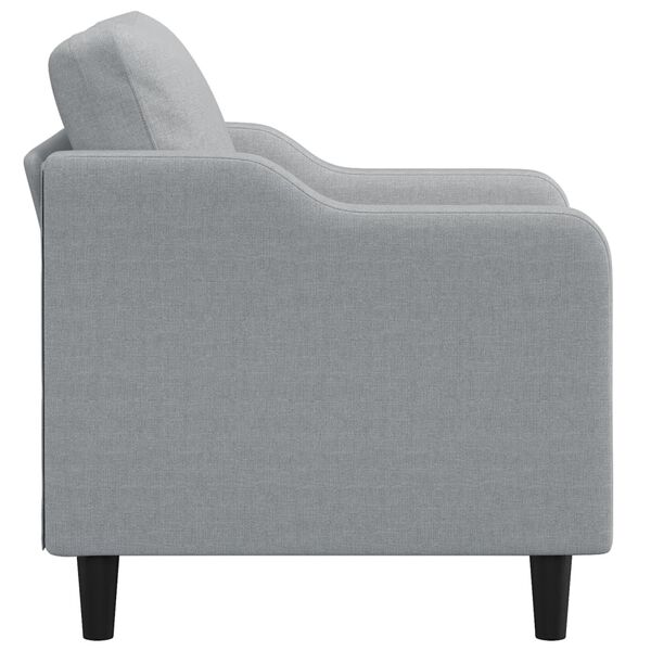 vidaXL Fauteuil Gris clair 60 cm Tissu