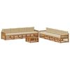 vidaXL Ensemble de canap&eacute;s d'ext&eacute;rieur 9 pcs Naturel et Beige