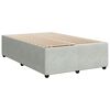 vidaXL Cadre de lit sans matelas gris clair 120x200 cm velours