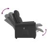 vidaXL Fauteuil inclinable &eacute;lectrique Noir Similicuir