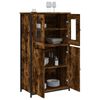 vidaXL Buffet haut ch&ecirc;ne fum&eacute; 62x32x106,5 cm bois d'ing&eacute;nierie