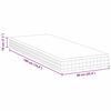 vidaXL Matelas Blanc et Gris 90 x 190 cm Printemps Bonell