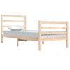 vidaXL Cadre de lit sans matelas bois de pin massif 90x200 cm