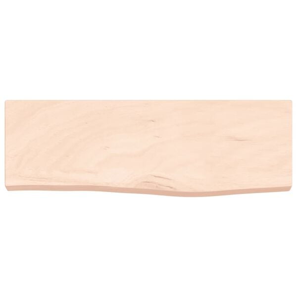 vidaXL &Eacute;tag&egrave;re murale 60x20x4 cm bois de ch&ecirc;ne massif non trait&eacute;