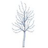 vidaXL Sapin de No&euml;l mural &agrave; LED 150 cm 140 LED Bleu Acier Noir