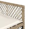 vidaXL Ensemble &agrave; manger de jardin et coussins 11 pcs beige poly rotin