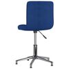 vidaXL Chaises pivotantes &agrave; manger lot de 2 bleu tissu