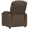 vidaXL Fauteuil inclinable &eacute;lectrique Marron Tissu