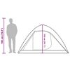 vidaXL Tente de camping à dôme 4 personnes tissu occultant imperméable