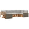 vidaXL Ensemble de canap&eacute;s d'ext&eacute;rieur 6 pc Naturel et gris clair