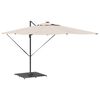 vidaXL Pied de parasol Gris fonc&eacute; 100 x 100 x 4 cm Acier