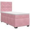 vidaXL Lit boxspring avec matelas Rose 90 x 200 cm Velours