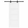 vidaXL Porte coulissante ORKDAL Blanc 83 x 202 cm Pin massif