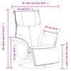 vidaXL Fauteuil inclinable avec repose-pieds cappuccino similicuir
