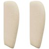 vidaXL Oreille de t&ecirc;te de lit Cr&egrave;me tissu
