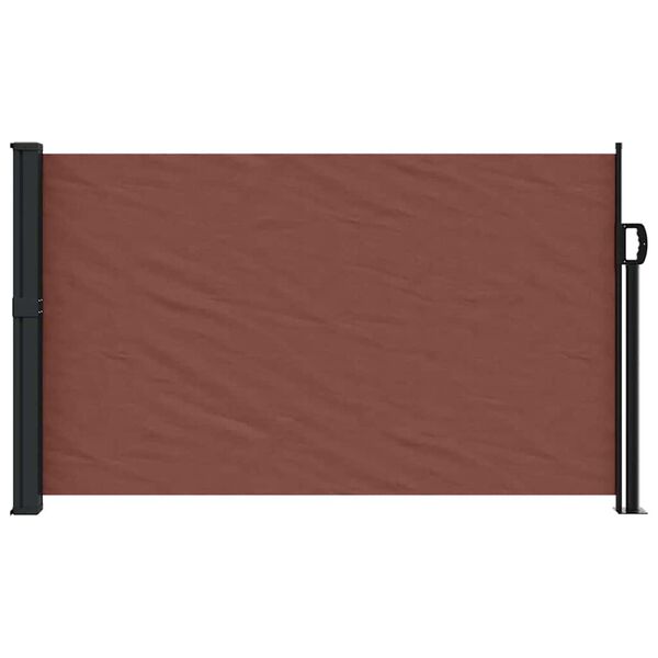 vidaXL Auvent lat&eacute;ral r&eacute;tractable marron 120x600 cm