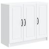 vidaXL Buffet Blanc 89 x 34,5 x 77 cm Bois d'ing&eacute;nierie