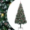 vidaXL Sapin de No&euml;l artificiel Vert 210 cm PVC, Acier et Plastique
