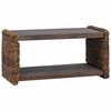 vidaXL Table d'appoint Naturel 44.5 x 45 x 45 cm