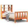 vidaXL Lit biblioth&egrave;que sans matelas cire marron 75x190 cm bois massif