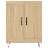 vidaXL Buffet haut Ch&ecirc;ne sonoma 69,5x34x180 cm Bois d'ing&eacute;nierie