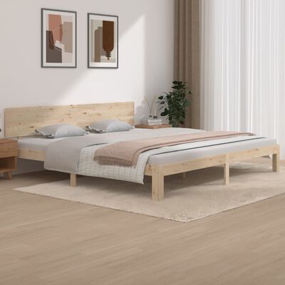 vidaXL Cadre de lit sans matelas bois massif de pin 200x200 cm