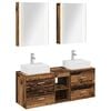 vidaXL Ensemble de mobilier de salle de bain 5 pcs Bois ancien