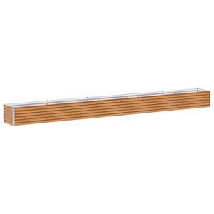 vidaXL Jardini&egrave;re sur&eacute;lev&eacute;e Marron Clair 485 x 50 x 36 cm