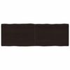 vidaXL Dessus de table bois massif trait&eacute; bordure assortie