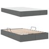 vidaXL Lit avec rangement et matelas Gris fonc&eacute; 120 x 200 cm Polyester
