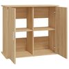 vidaXL Support d'aquarium Chêne Sonoma 81x36x73 cm Bois d'ingénierie