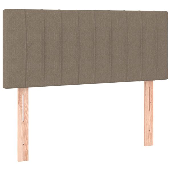 vidaXL Tête de lit Taupe 100x5x78/88 cm Tissu