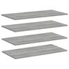 vidaXL &Eacute;tag&egrave;res murales 4 pcs sonoma gris 80x40x1,5 cm bois ing&eacute;nierie