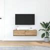 vidaXL Meuble TV ch&ecirc;ne artisanal 100 x 31 x 25.5 cm Bois d'ing&eacute;nierie