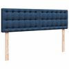 VidaXL Cadre de lit ottoman avec matelas bleu 140x200 cm tissu