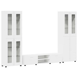 vidaXL Ensemble meuble TV FLORIN 3 pc 150 x 39 x 30 cm Blanc