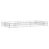 vidaXL Lit sur&eacute;lev&eacute; &agrave; gabion Acier galvanis&eacute; 200x100x20 cm