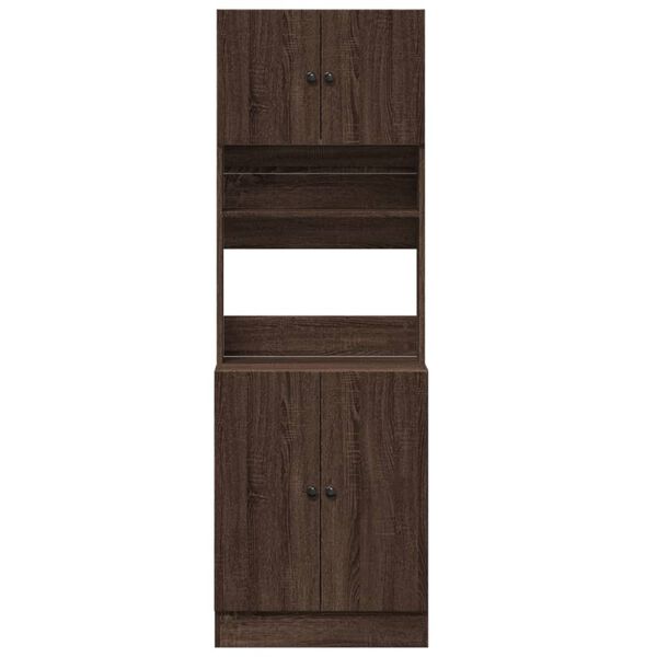 vidaXL Armoire de cuisine chêne marron 60x50x180 cm bois d’ingénierie