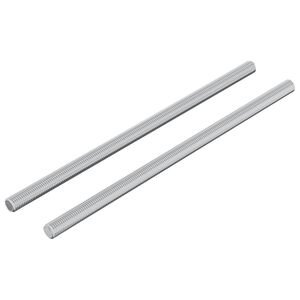 vidaXL Tige filet&eacute;e 2 pcs Argent&eacute; 6 x 135 mm Acier