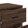 vidaXL Commode ch&ecirc;ne marron 91x35,5x74,5 cm bois d'ing&eacute;nierie