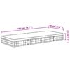vidaXL Matelas à ressorts bonnell moyen 90x190 cm