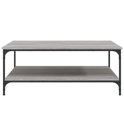 vidaXL Table basse sonoma gris 100x100x40 cm bois d'ingénierie