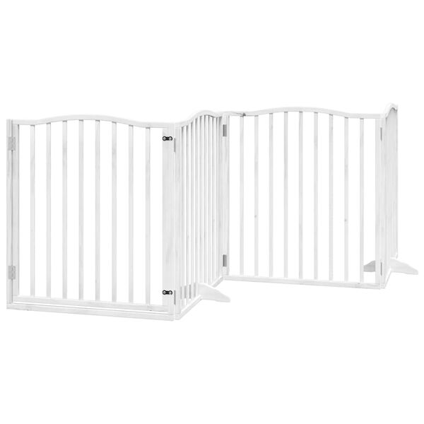 vidaXL Barri&egrave;re pour chien porte pliable 10 panneaux bois de peuplier