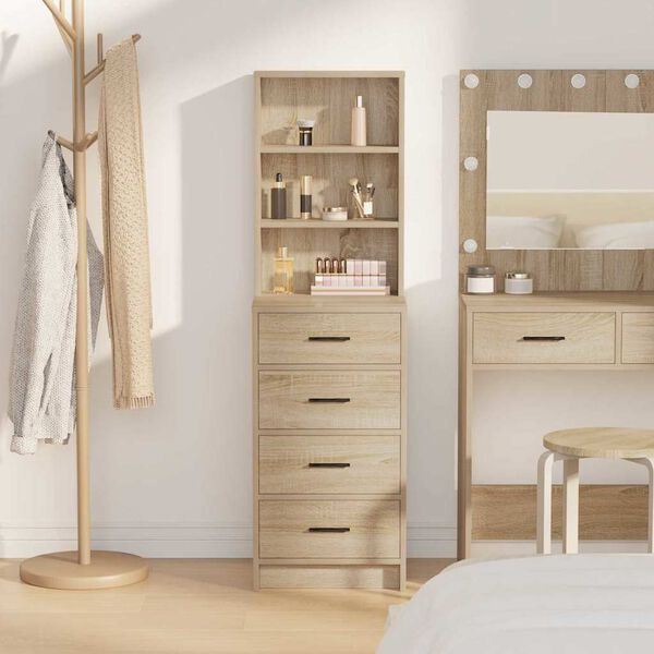 vidaXL Haut Armoire Ch&ecirc;ne sonoma 40 x 41 x 135 cm Bois d'ing&eacute;nierie