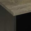 vidaXL Meuble TV noir 80x33x46 cm bois massif de manguier