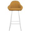 vidaXL Tabouret de bar Marron Velours