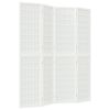 vidaXL Cloison de s&eacute;paration pliable 4 panneaux 160x170 cm Blanc