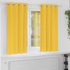 vidaXL Rideaux occultants avec anneaux 2 pcs Jaune moutarde