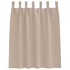 vidaXL Rideaux occultants avec anneaux 2 pcs Taupe 140 x 140 cm