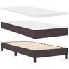 vidaXL Lit boxspring avec matelas Marron fonc&eacute; 100 x 200 cm
